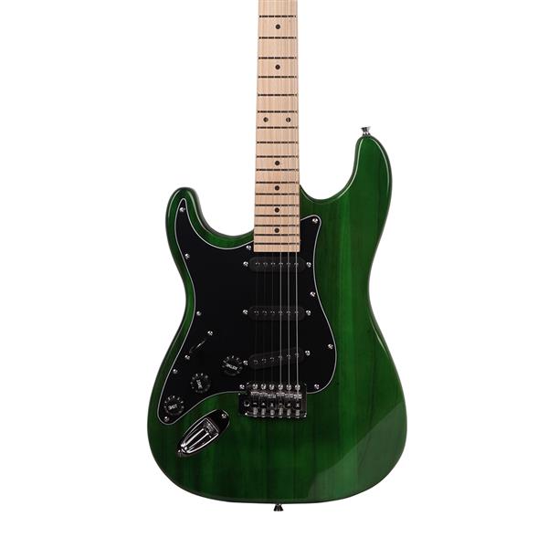 【AM不售卖】ST 左手 单-单-单拾音器 枫木指板 绿色-黑护板 S201 ST电吉他-6