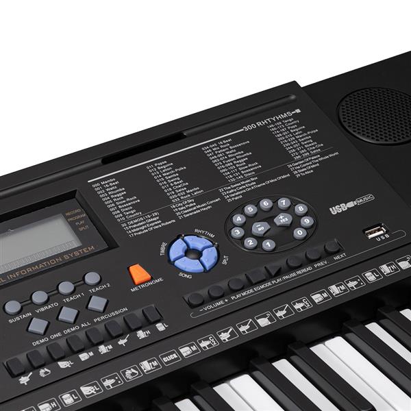 【AM不售卖】GEP-102 61键 黑色 教学多功能 电子琴+支架套装-28