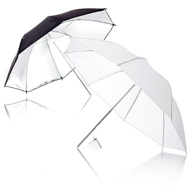 欧规 KS07 45W 长方形 带白伞和黑银伞加柔光箱和背景布支架4灯组合 摄影套装-28