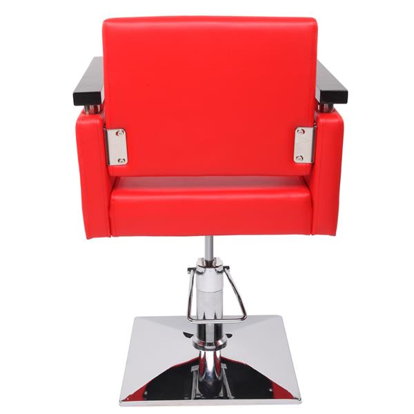 PVC皮革 方盘底座 150kg 红色 HZ8803 可放倒 理发椅-7