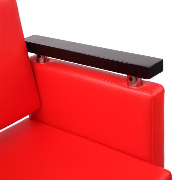 PVC皮革 方盘底座 150kg 红色 HZ8803 可放倒 理发椅-10