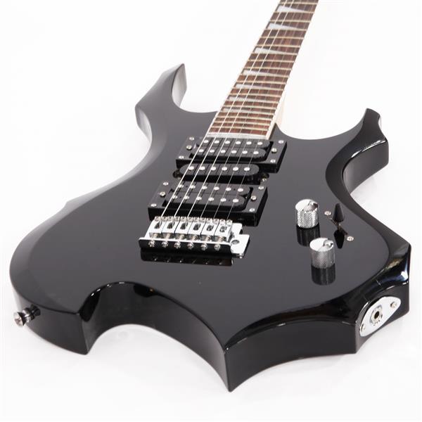 【AM不售卖】单摇双-单-双拾音器 黑色 S201 火焰电吉他+音箱套装-9