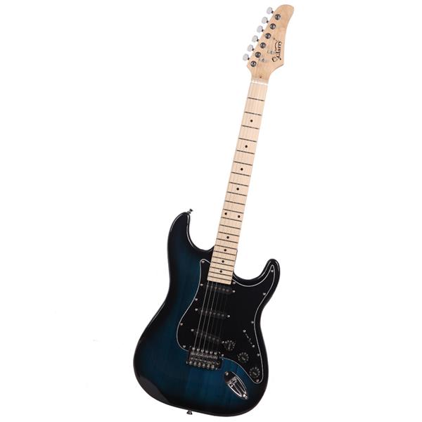 【AM不售卖】GST 单-单-单拾音器 枫木指板 化蓝色-黑护板 S201 ST电吉他+音箱套装-3
