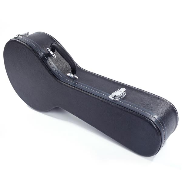 【AM不售卖】PVC 随琴身型 黑色细纹 A型 曼陀林皮盒-15