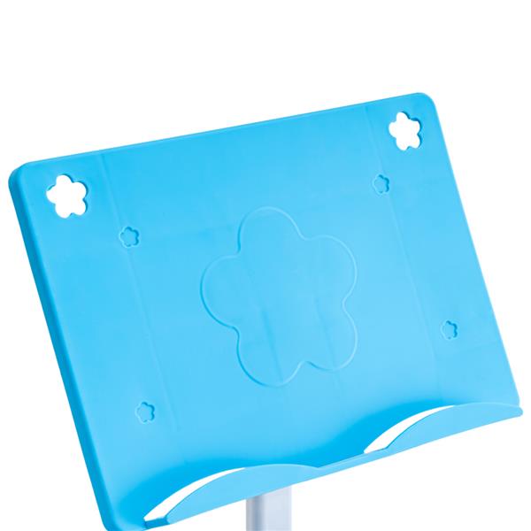 N101 1set 带阅读架带灯 铁管 塑料 长方形 蓝色 70*48*(52-74)cm 提拉升降 现代 适用于3岁以上 学习桌椅-10