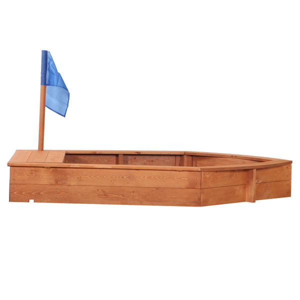 LALAHO 杉木 船形带小彩旗 沙台-2