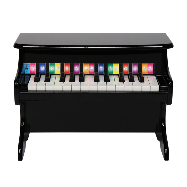 LALAHO 木质 25按键机械音质 黑色 儿童钢琴 41.5*25*29.5cm-4