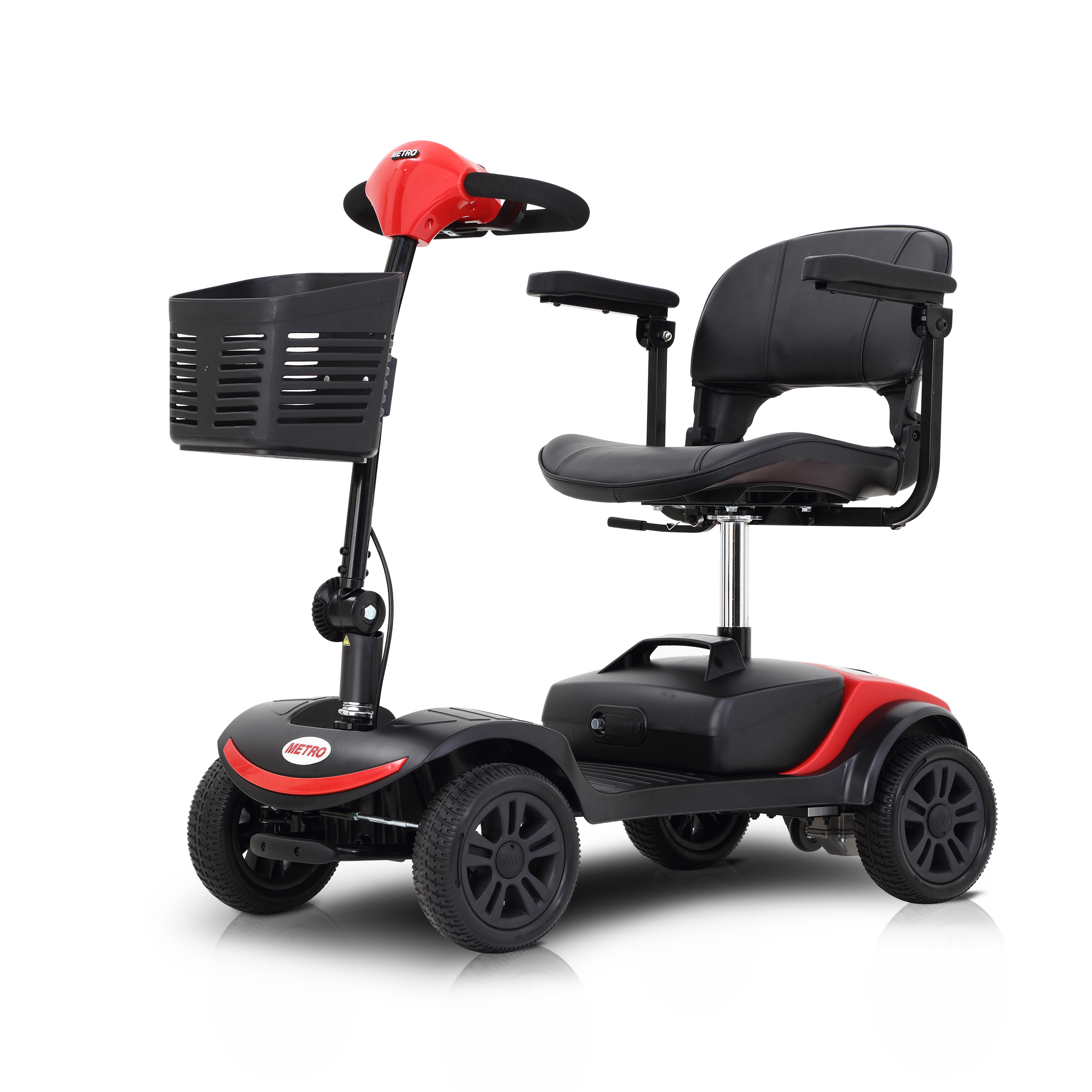 M1 LITE RED  Metro 4 wheel electric powered wheelchair compact mobility scooter   minimum price：849