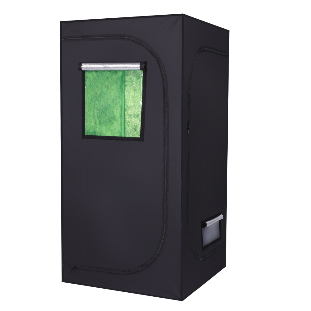 LY-80*80*160cm Home Use Dismountable Hydroponic Plant Growing Tent with Window Green & Black