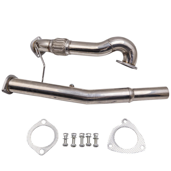 排气歧管 3 inch Downpipe Down Pipe Exhaust for Audi TT Quattro Mk1 1.8T 20V l4 2000-2006-1