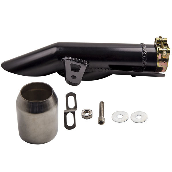 排气歧管 Universal Dual-outlet Exhaust Pipe Muffler Tailpipe for most of Bike 38mm-51mm-1