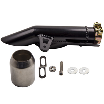 排气歧管 Universal Dual-outlet Exhaust Pipe Muffler Tailpipe for most of Bike 38mm-51mm