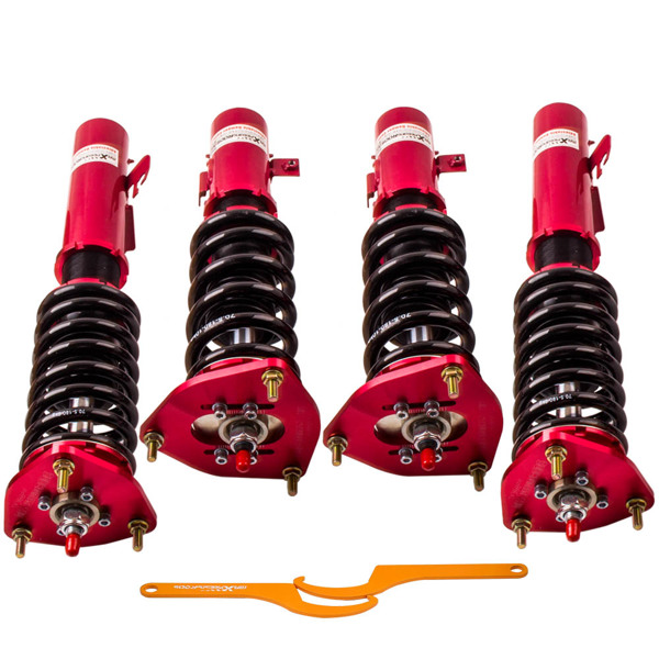 弹簧减震4x Coilovers For Subaru Impreza WRX GC8 Adj. Height Force Shock Absorbers Strut-1