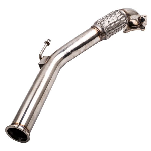 排气歧管 3 inch Turbo Downpipe Exhaust Pipe Fit VW Golf GTi MK5 MK6  2.0T 2003-2012-5