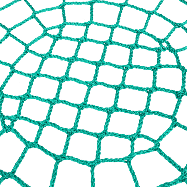 LALAHO PE绳包边 圆形网状 绿色网面 儿童网状秋千 100cm直径 200kg-12
