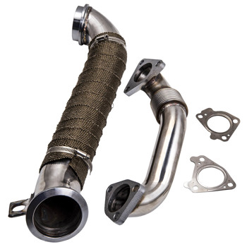 排气歧管 3 inch Turbo Down Pipe & Up-pipe for CHEVY GMC DURAMAX DIESEL 6.6L LLY LBZ LMM 04-10