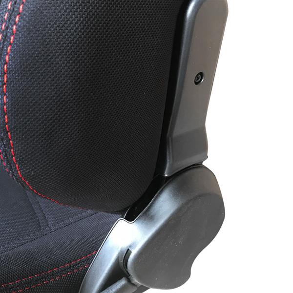 红线黑布+可调节的滑动条赛车座椅-9