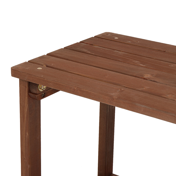 实木 正方形 碳化色 庭院边桌 45*45*45cm N001-11
