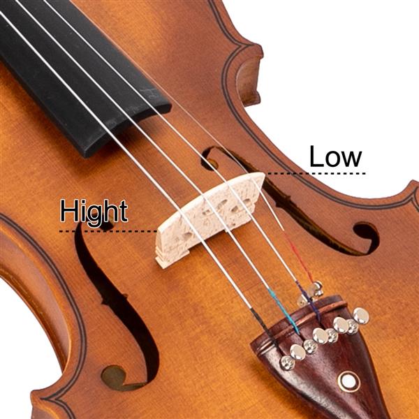 【AM不售卖】Glarry GV103 4/4 全实木红木配件 哑光自然色 小提琴-22