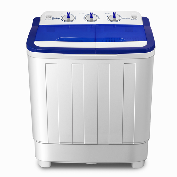 ETL标准美规 XPB50-RS5 16.6lbs 洗衣机 110V 550W 双桶 塑料 蓝白 半自动-1