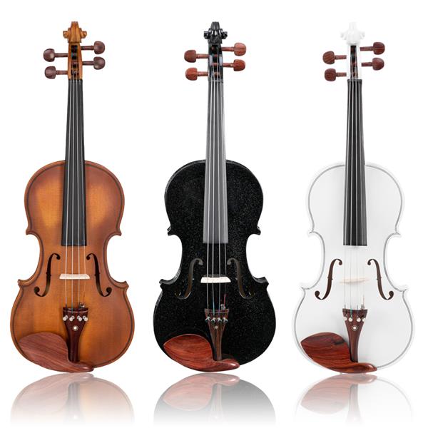 【AM不售卖】Glarry GV103 4/4 全实木红木配件 白色 小提琴-36