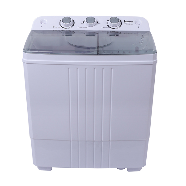美规 XPB45-ZK45 16.5Lbs 洗衣机 110V 400W 双桶 塑料 灰色盖板 半自动-2