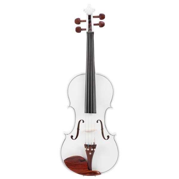 【AM不售卖】Glarry GV103 4/4 全实木红木配件 白色 小提琴-7
