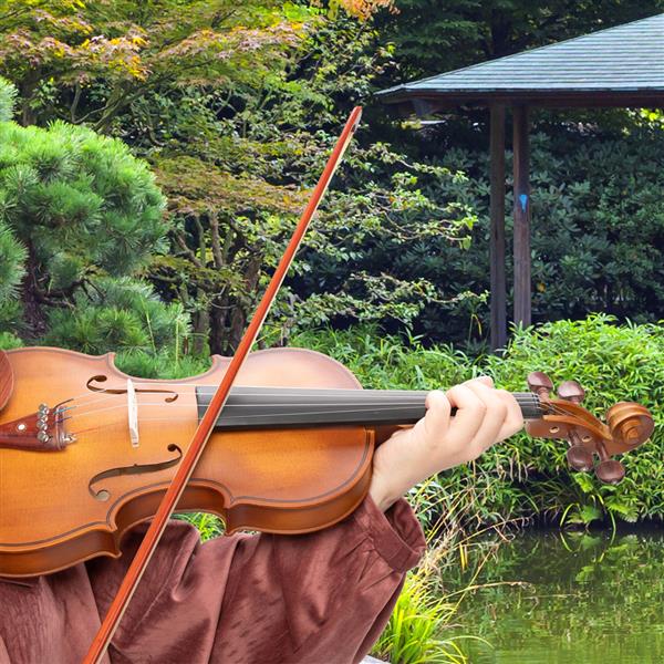 【AM不售卖】Glarry GV103 4/4 全实木红木配件 哑光自然色 小提琴-32