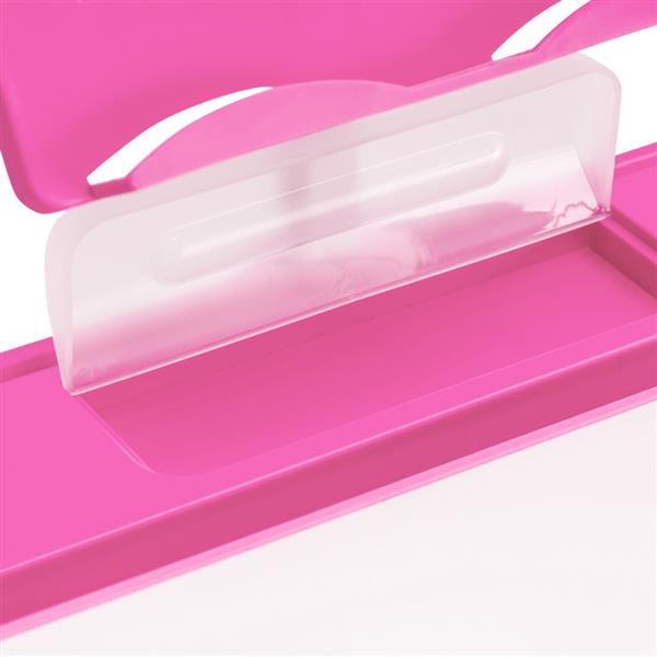 N101 1set 带阅读架带灯 铁管 塑料 长方形 粉色 70*48*(52-74)cm 提拉升降 现代 适用于3岁以上 学习桌椅-11