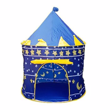 LALAHO-儿童帐篷-游戏帐篷-170T涤纶-尖顶圆柱形-1.05m直径-蓝色