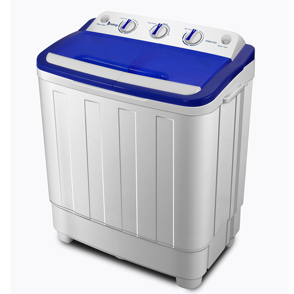 ETL标准美规 XPB50-RS5 16.6lbs 洗衣机 110V 550W 双桶 塑料 蓝白 半自动-3