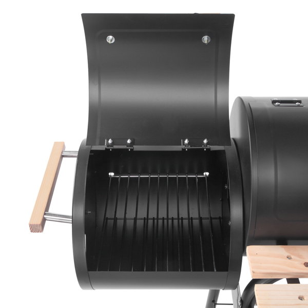 黑色 碳烤炉 钢 油桶形 N001-30