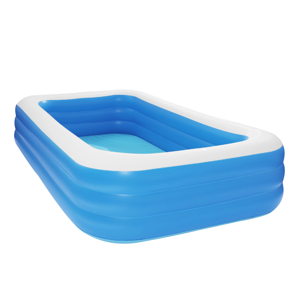 120*72*22in 蓝色 可收纳 充气泳池 壁厚0.3mm PVC 长方体 N001-7