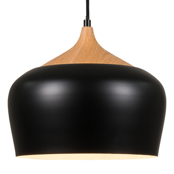 【圆形】家居LED灯罩，灯罩 11.8x11.8inch，哑黑色