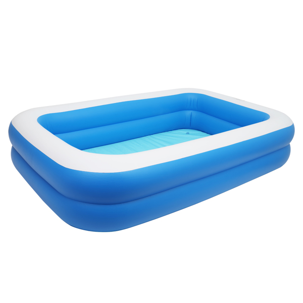 102*70*22in 蓝色 可收纳 充气泳池 壁厚0.3mm PVC 长方体 N001-5