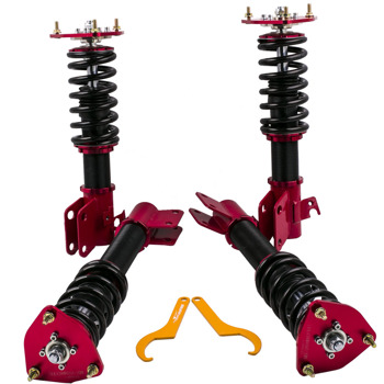 弹簧减震4pcs Shock Struts Coilover Spring Assembly for Subaru Impreza WRX GDA GDB GD9 GGA 2000-2007