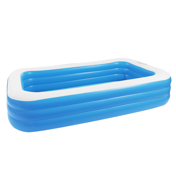 120*72*22in 蓝色 可收纳 充气泳池 壁厚0.3mm PVC 长方体 N001-2
