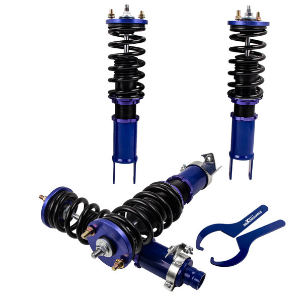 弹簧减震Suspension Coilover Kit For Honda Civic Crx / Del Sol 1992 - 1997 & Civic 1996 - 2000 EK2 EK4 EK9-8