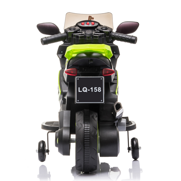 单驱 6V 4.5A.h 儿童摩托车 无遥控 绿色 LQ-158-2