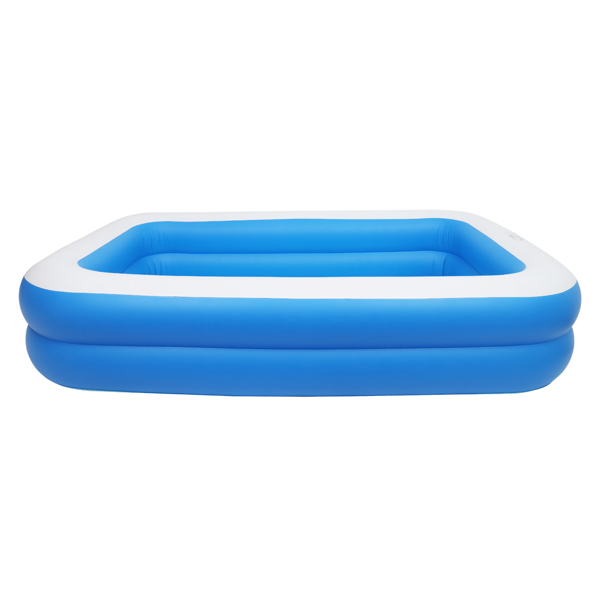 102*70*22in 蓝色 可收纳 充气泳池 壁厚0.3mm PVC 长方体 N001-4