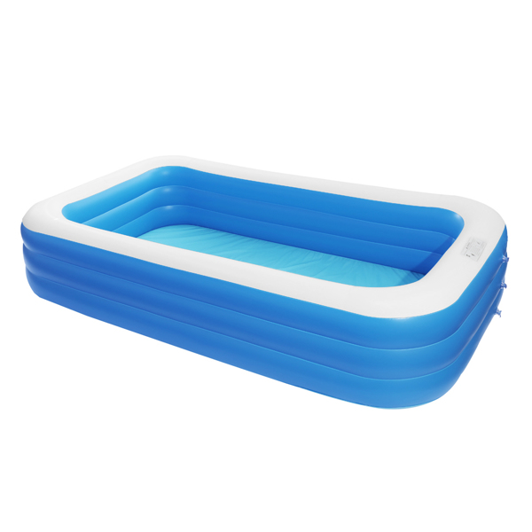 120*72*22in 蓝色 可收纳 充气泳池 壁厚0.3mm PVC 长方体 N001-9