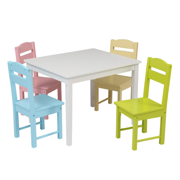 一桌四椅 密度板 彩色 儿童桌椅 66*56*49cm N101-14