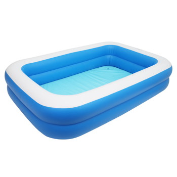 102*70*22in 蓝色 可收纳 充气泳池 壁厚0.3mm PVC 长方体 N001