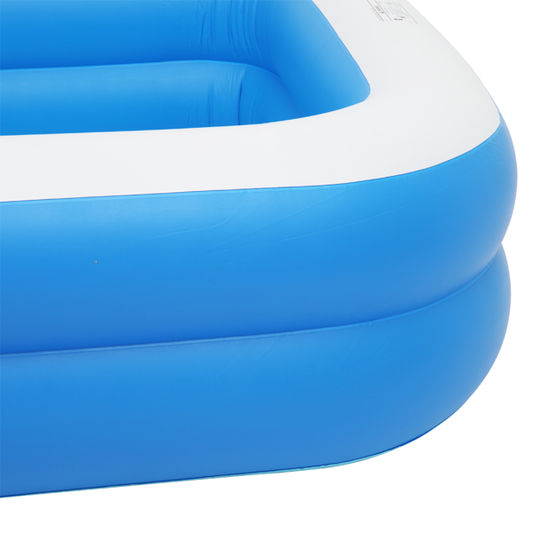 102*70*22in 蓝色 可收纳 充气泳池 壁厚0.3mm PVC 长方体 N001-26