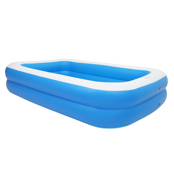 102*70*22in 蓝色 可收纳 充气泳池 壁厚0.3mm PVC 长方体 N001-11