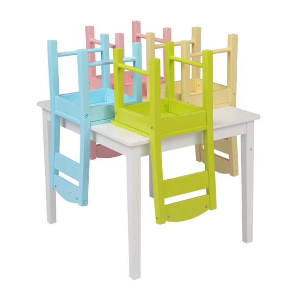 一桌四椅 密度板 彩色 儿童桌椅 66*56*49cm N101-8