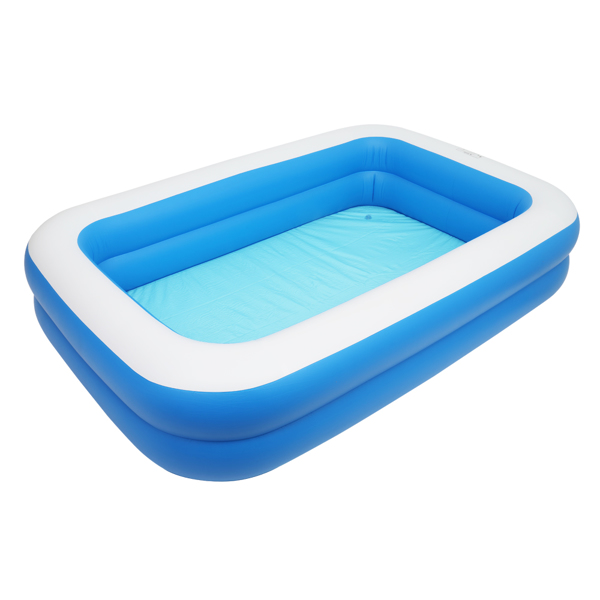 102*70*22in 蓝色 可收纳 充气泳池 壁厚0.3mm PVC 长方体 N001-6