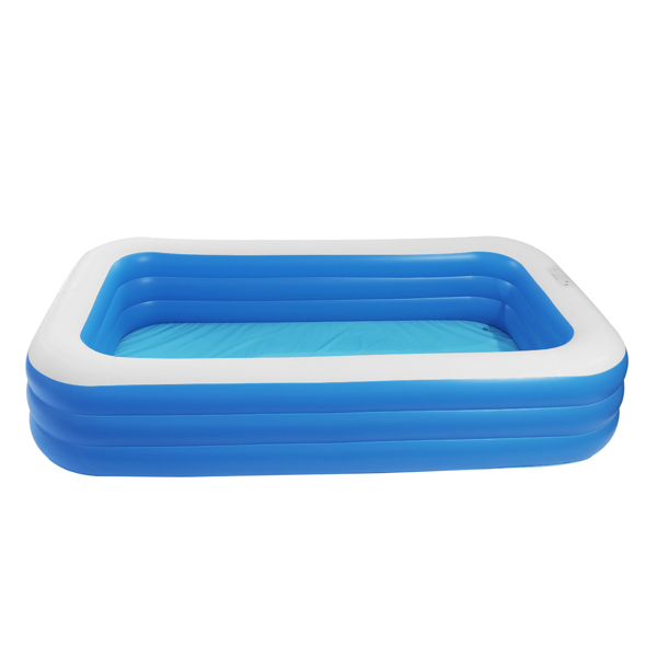 120*72*22in 蓝色 可收纳 充气泳池 壁厚0.3mm PVC 长方体 N001-8