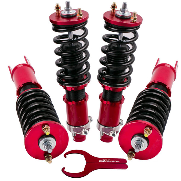 弹簧减震Coilover Suspension Kit 24 Ways Adjust Damper for Honda Civic 1992-2000 EK EJ & Del Sol 1993-1997 Shock Absorber-1