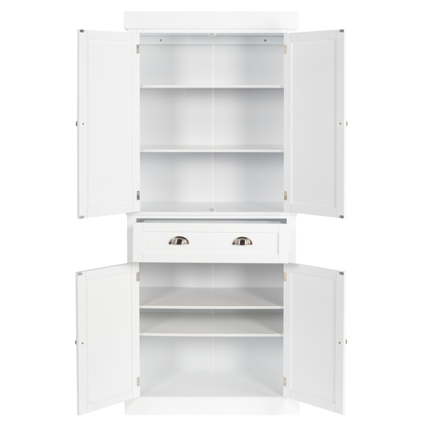 密度板喷漆 白色 上下双开门 单抽 木制衣柜 N001-5